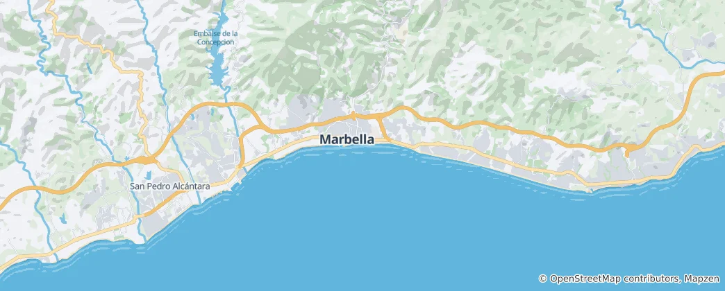 Map of Marbella