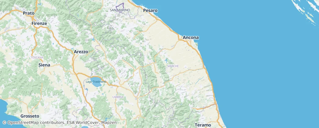 Mapa Marche