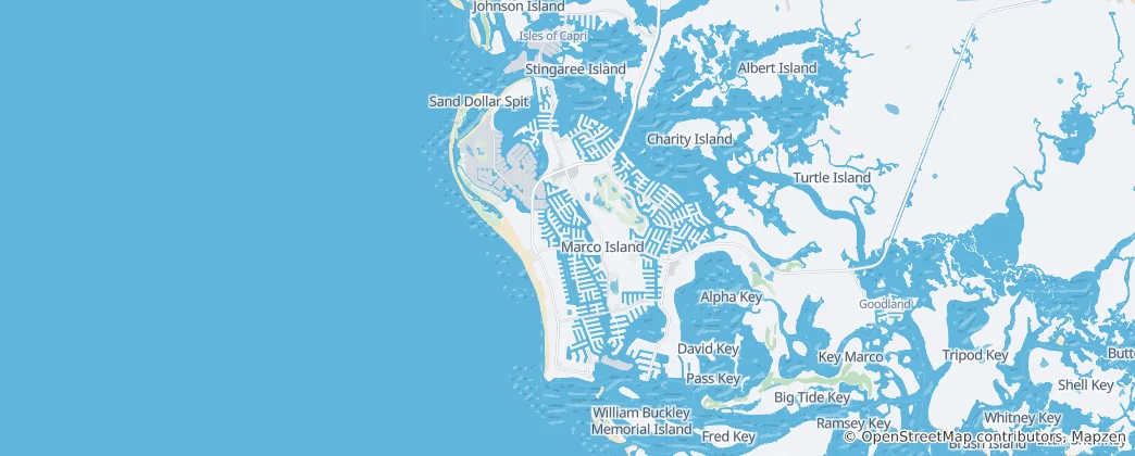 Karte von Marco Island