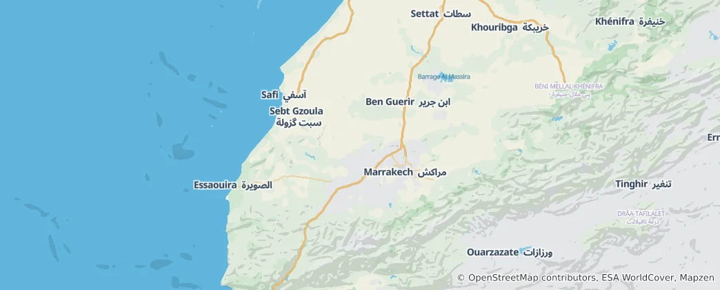 Map of Marrakesh-Safi
