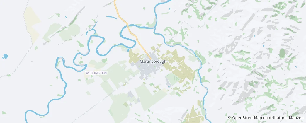 Karte von Martinborough