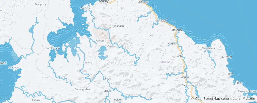 Mapa Masbate