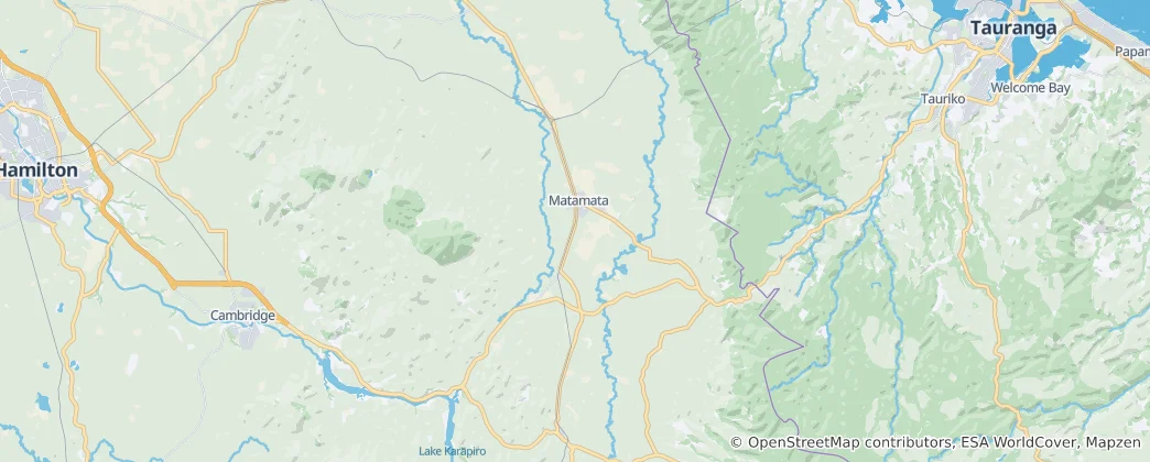 Matamata Ward 지도