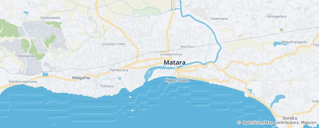Karte von Matara