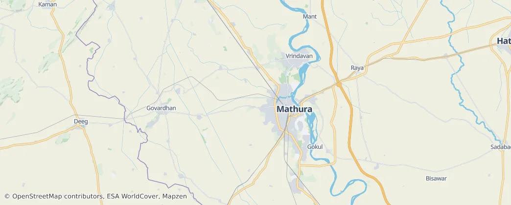 Mathura — Térkép