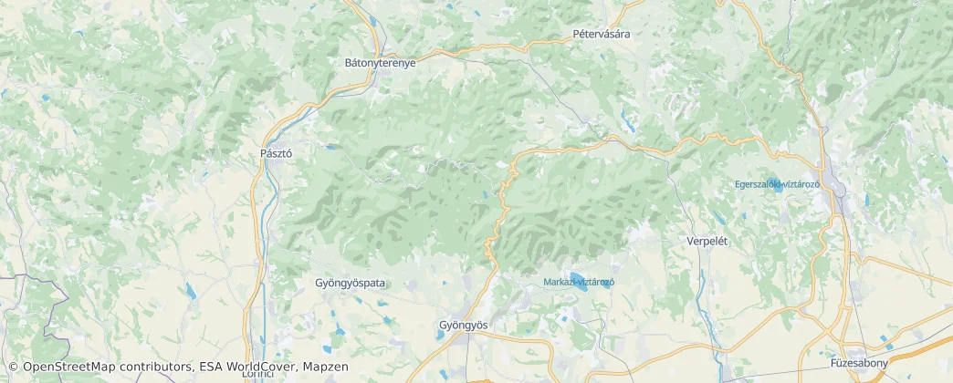 Mátra — Mapa