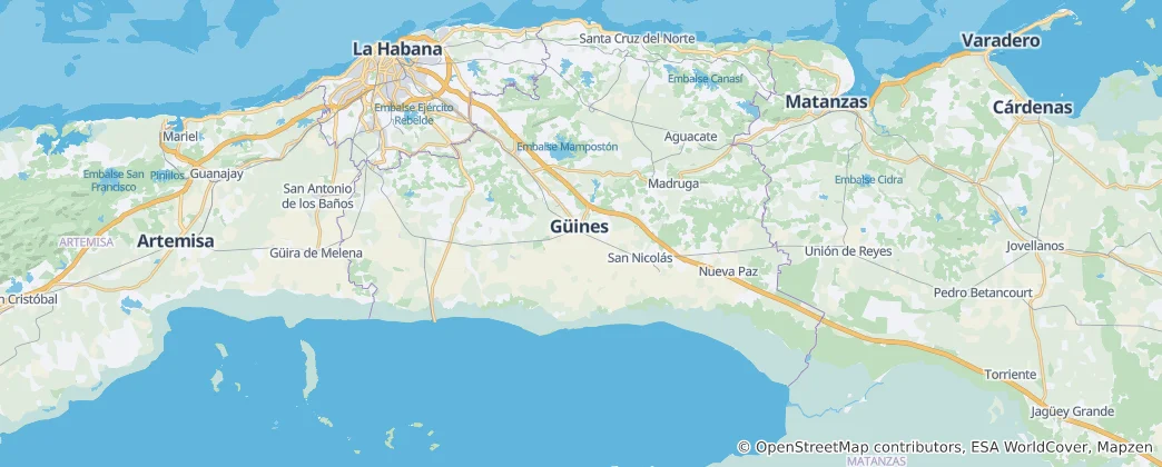 Mapa de Província de Mayabeque