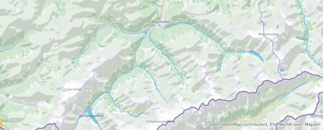 Mapa Mayrhofen