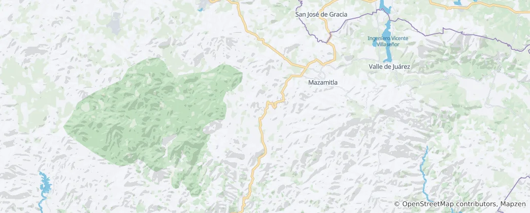 Mappa di Mazamitla