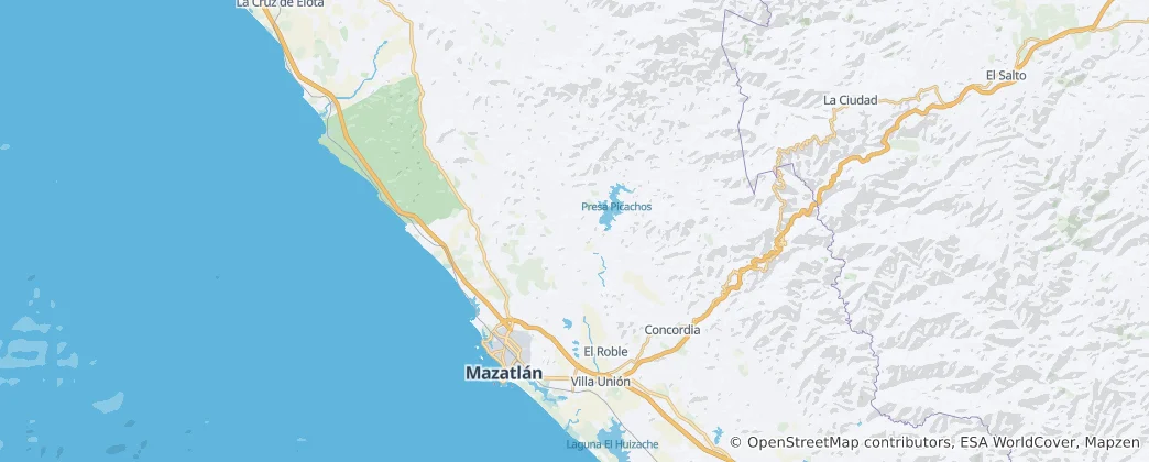 Mapa Mazatlán
