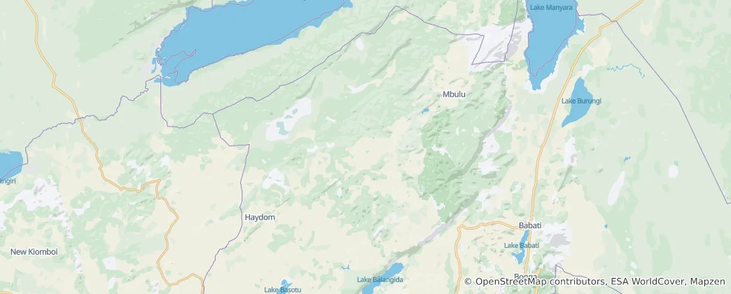 Mapa De Mbulu District