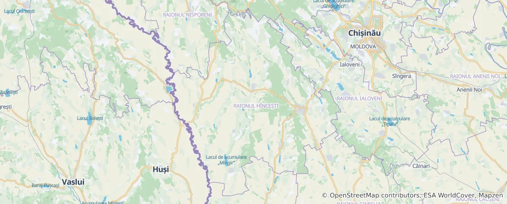 Kaart van Hîncești