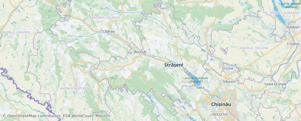 Strășeni District — Map