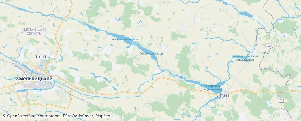 Medzhybizh — Mapa