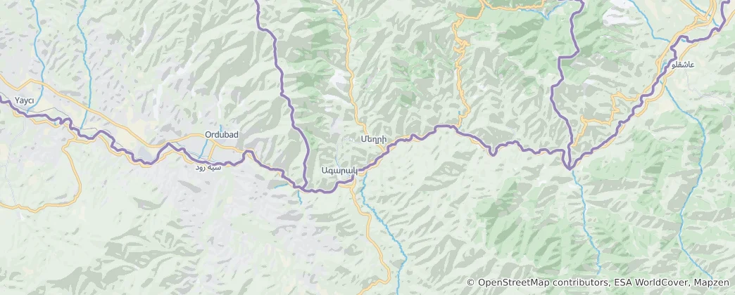 Map of Meghri