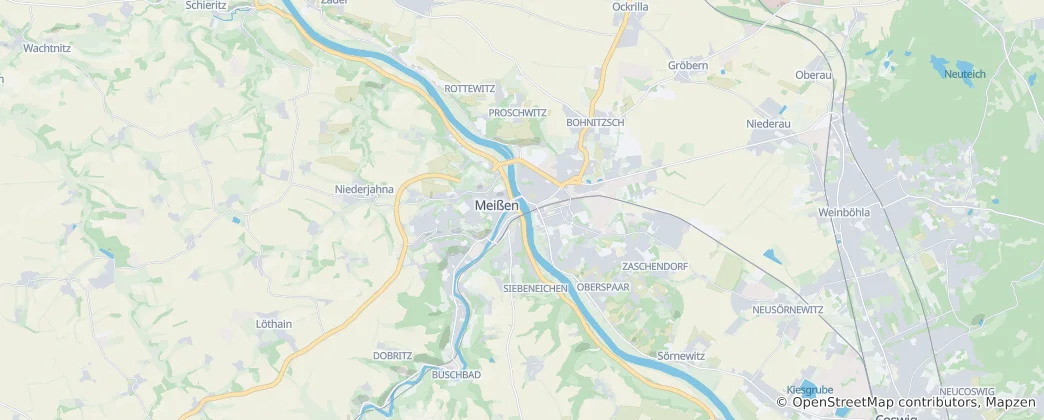 Karte von Meißen
