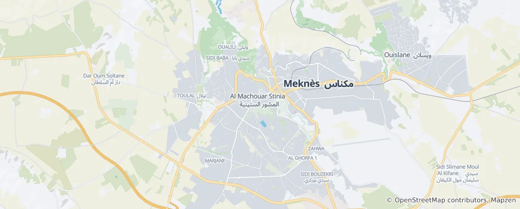 Map of Meknes