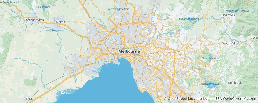 Map of Melbourne