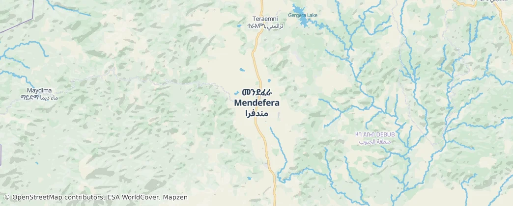 Mendefera — Map