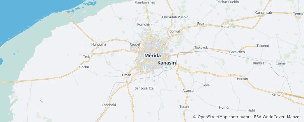 Map of Mérida