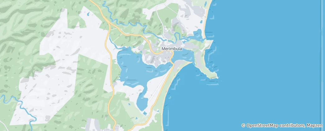 Kaart van Merimbula