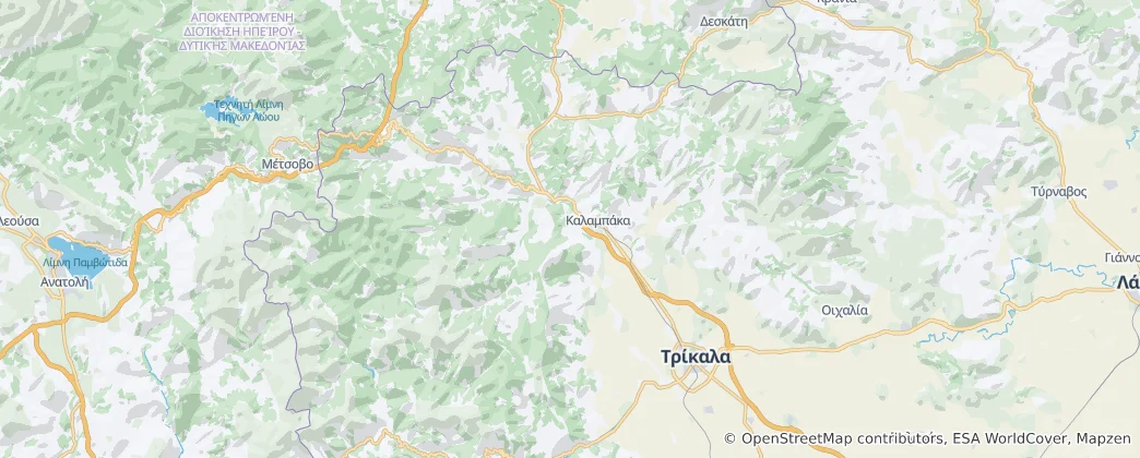 Карта Метеора