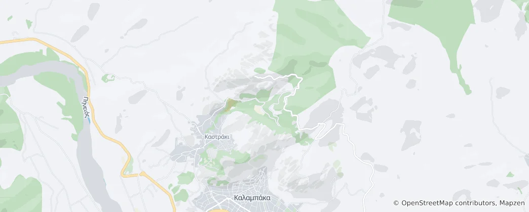 Map of Meteora