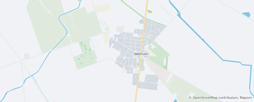 Mapa Methven