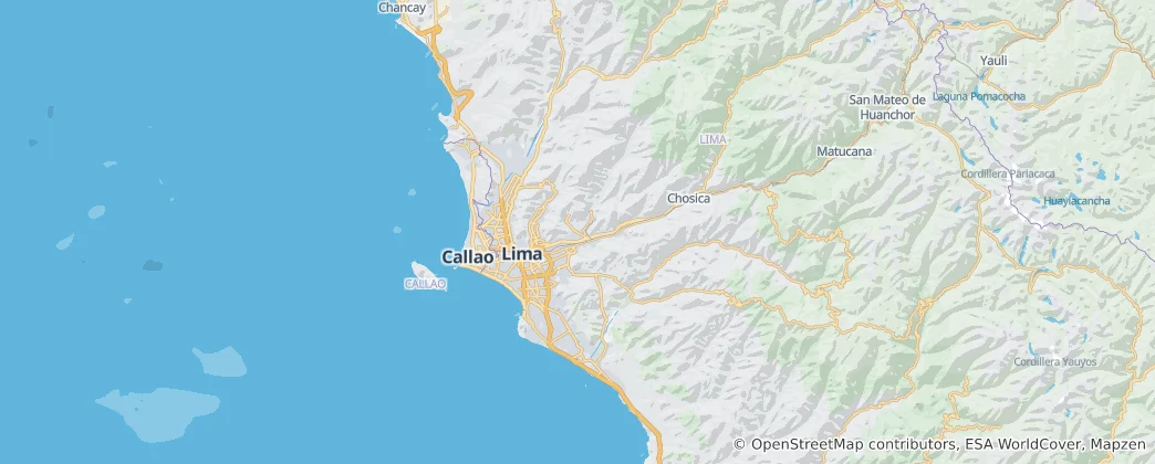 Mappa di Municipalità metropolitana di Lima