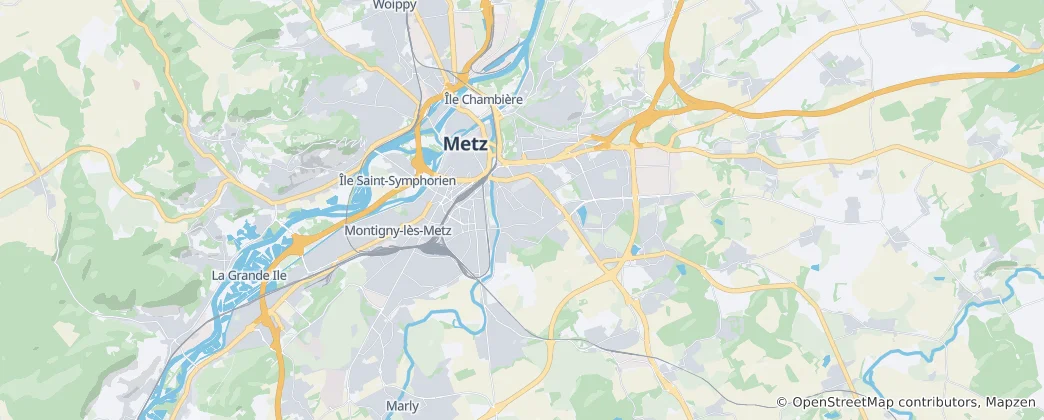 Map of Metz
