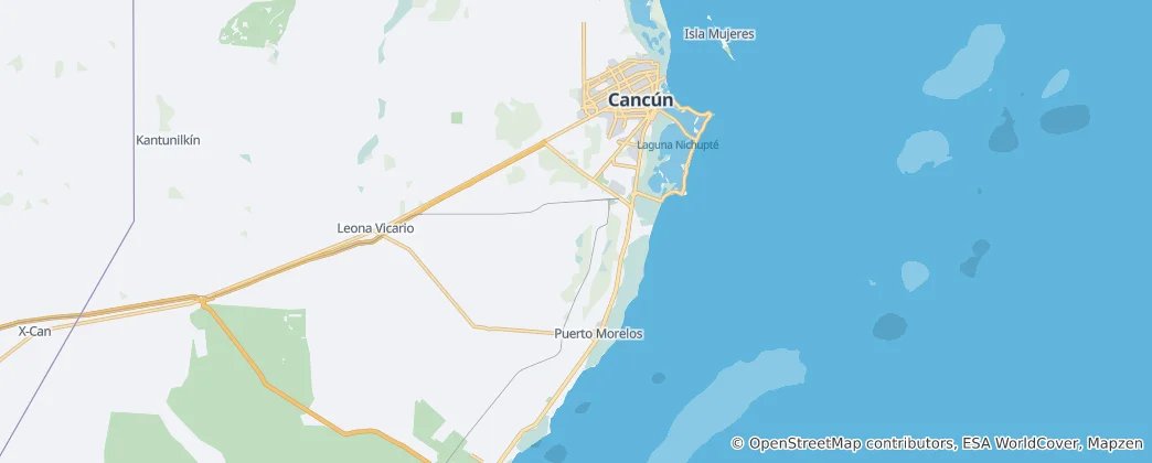 Map of Benito Juárez Municipality