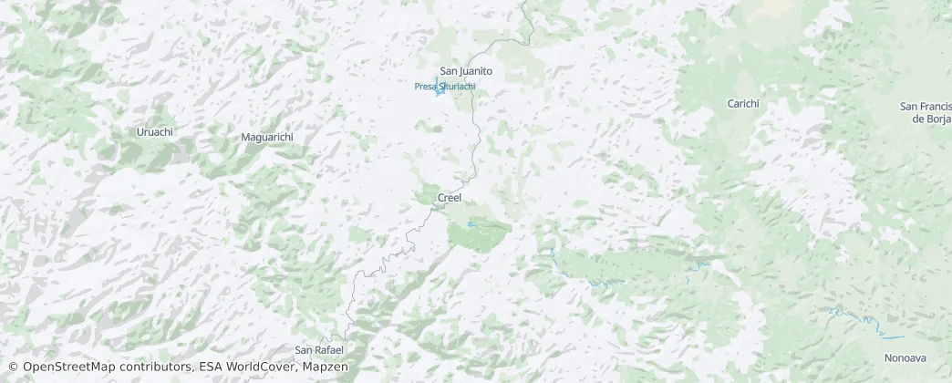 Bocoyna — mapa