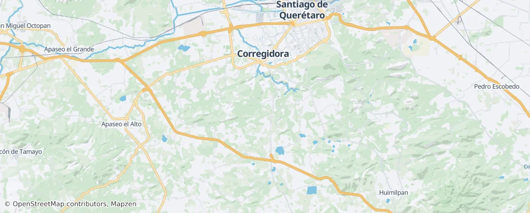 Corregidora — Kaart