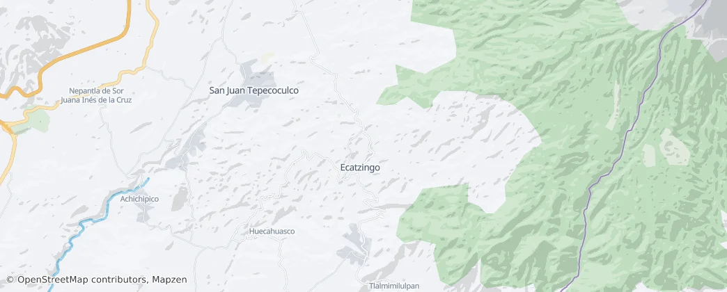 Ecatzingo – Mapa