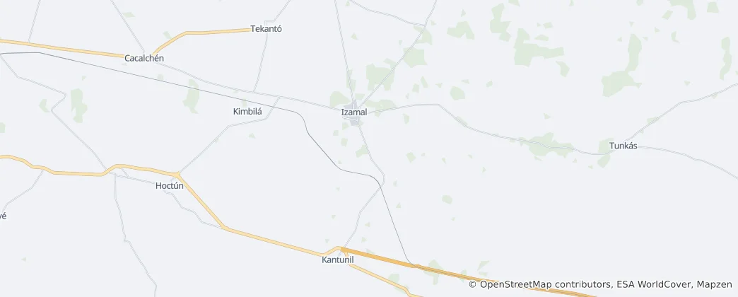 Karte von Izamal
