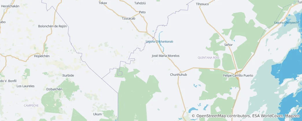 Map of José María Morelos