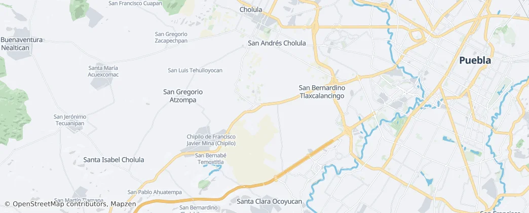 San Andrés Cholula — 地图