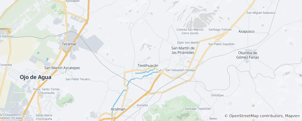 Mappa di Teotihuacán