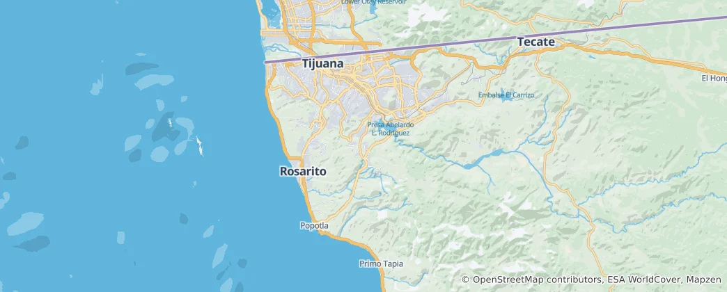 Mappa di Tijuana