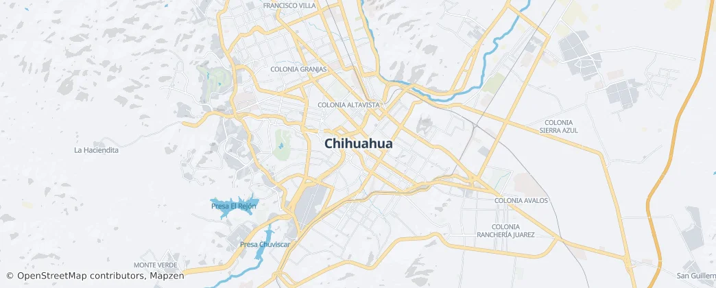 Chihuahua City — Map