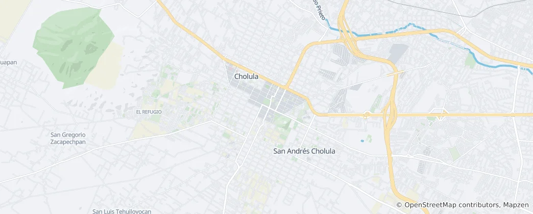 Mapa Cholula
