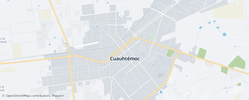 Ciudad Cuauhtémoc — mapa