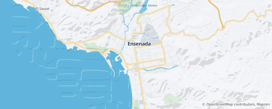 Kaart van Ensenada