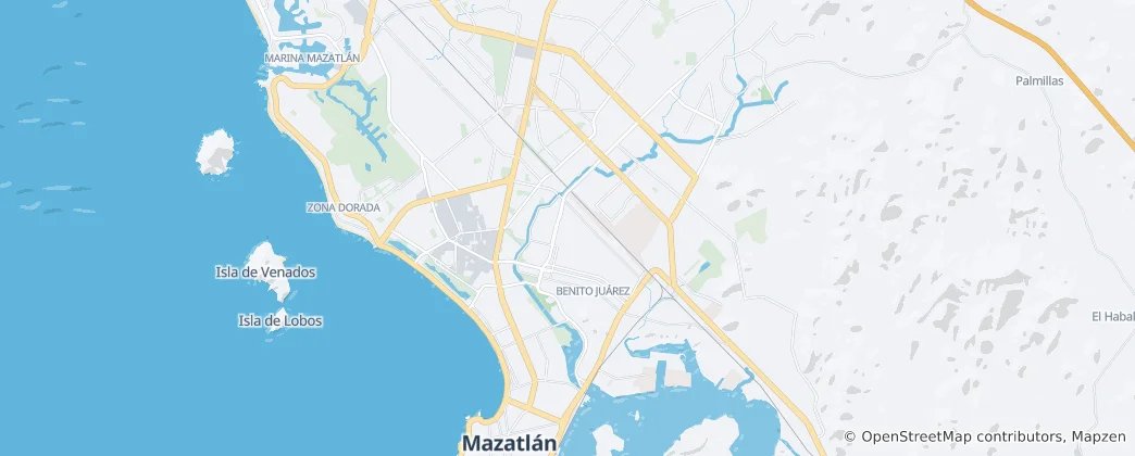 Mappa di Mazatlán