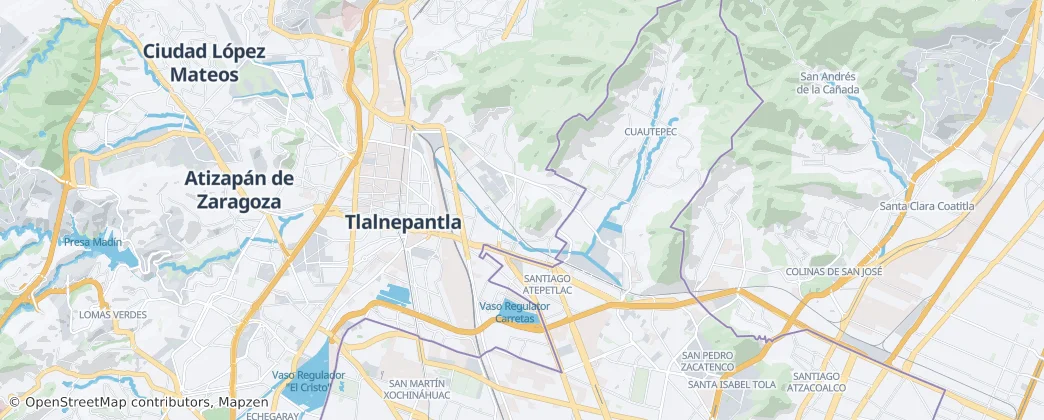 Tlalnepantla de Baz — Mapa