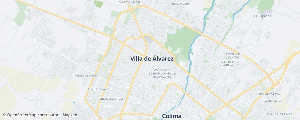 Villa de Álvarez — Kaart