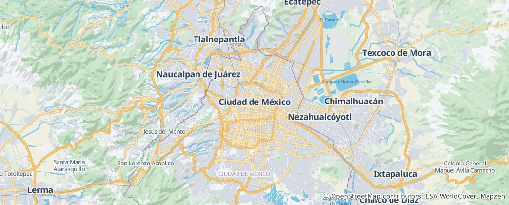 Map of Mexico City