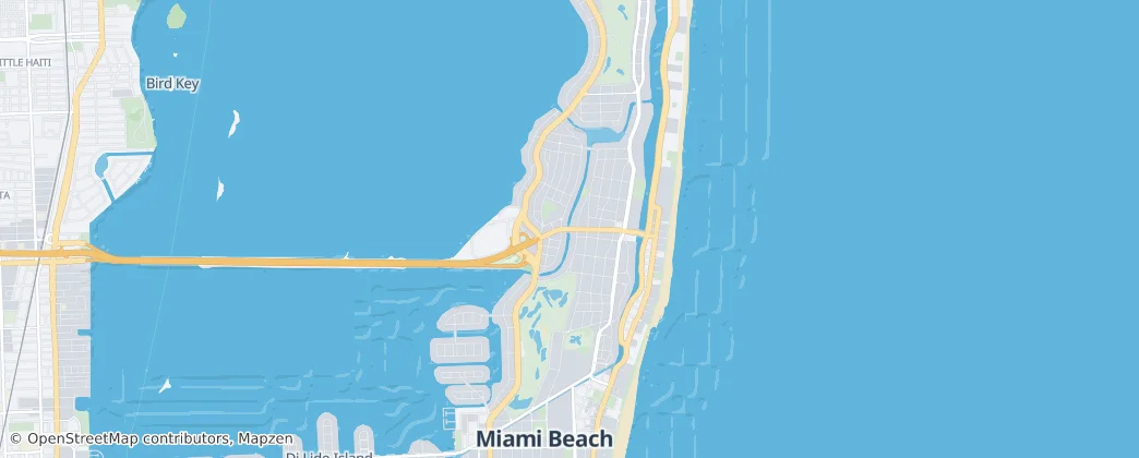 Miami Beach — Karte
