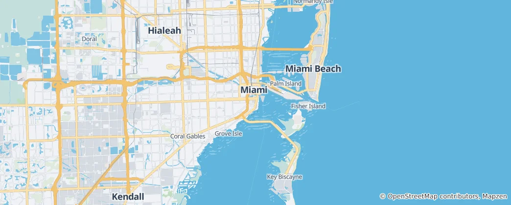 Térkép: Miami