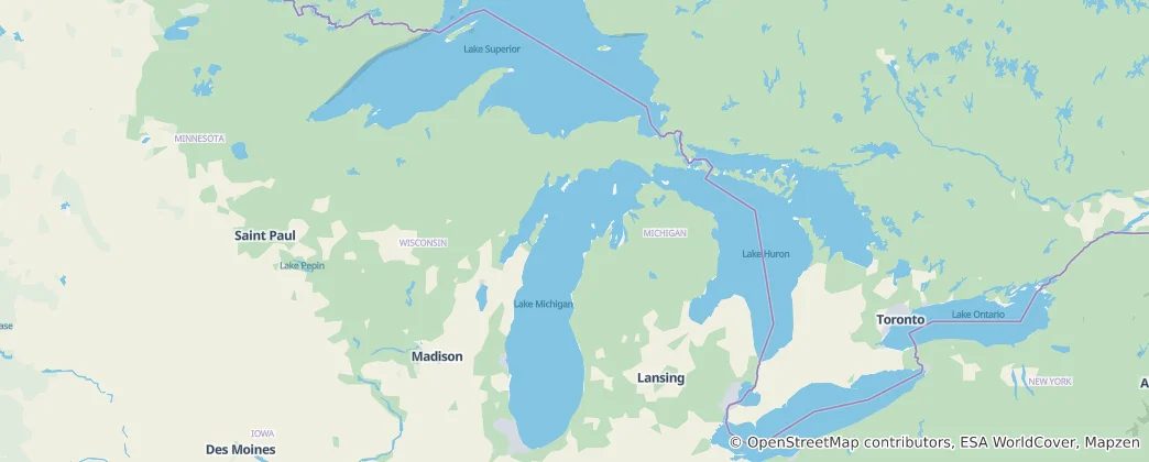 Mapa Michigan
